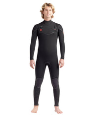 Red Cell Black 3/2mm Men's Chest-Zip Fullsuit Body Glove Outlet