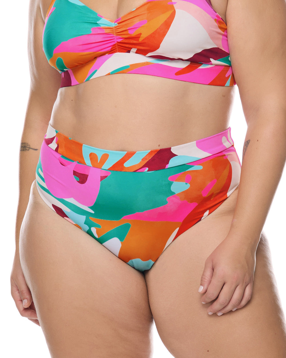 Hype Marlee Plus Size High-Waist Bikini Bottom Body Glove Outlet