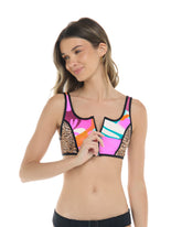 Groove You Spin Me Crop Top Body Glove New