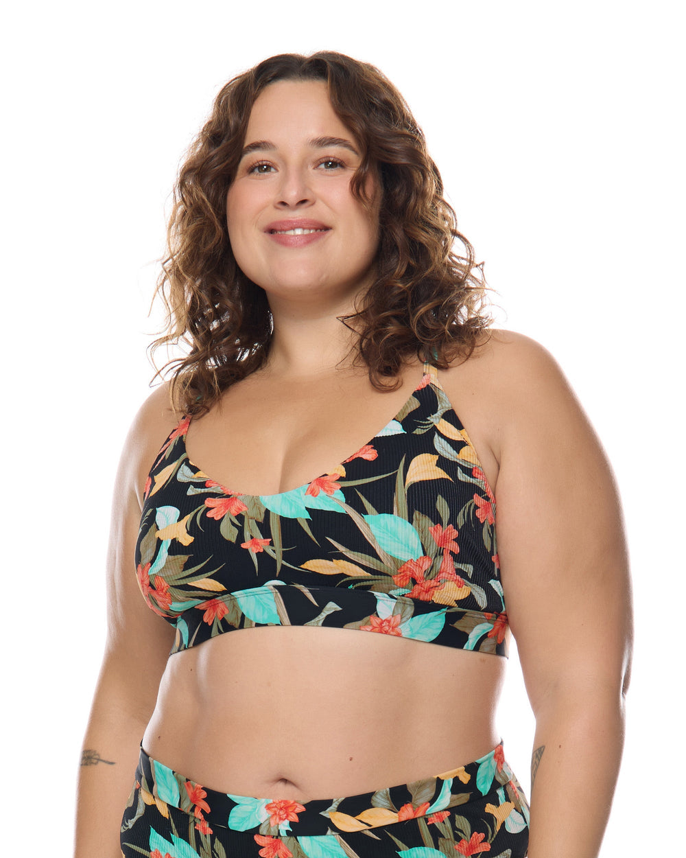 Hamoa Ruth Plus Size Fixed Triangle Swim Top Body Glove Sale