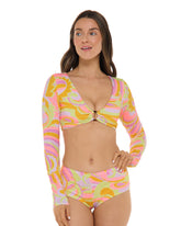 Sol Amarelo Mika Crop Top Body Glove New