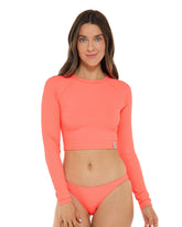 Ibiza Let It Be Crop Rashguard Body Glove Discount