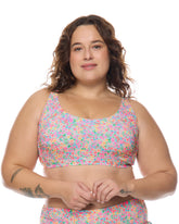Estella Amore Plus Size Scoop Bikini Top Body Glove New