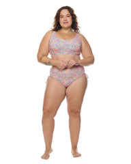Estella Amore Plus Size Scoop Bikini Top Body Glove New