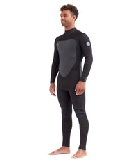 Phoenix 3/2mm Men's Back-Zip Fullsuit in Black Body Glove On Sale
