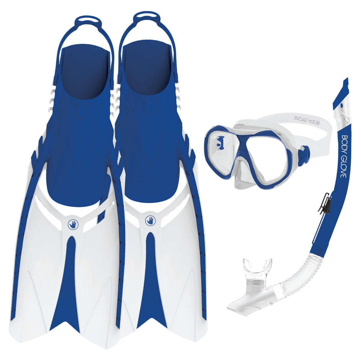 Enlighten II Mask / Snorkel / Fins Complete Set Body Glove On Sale