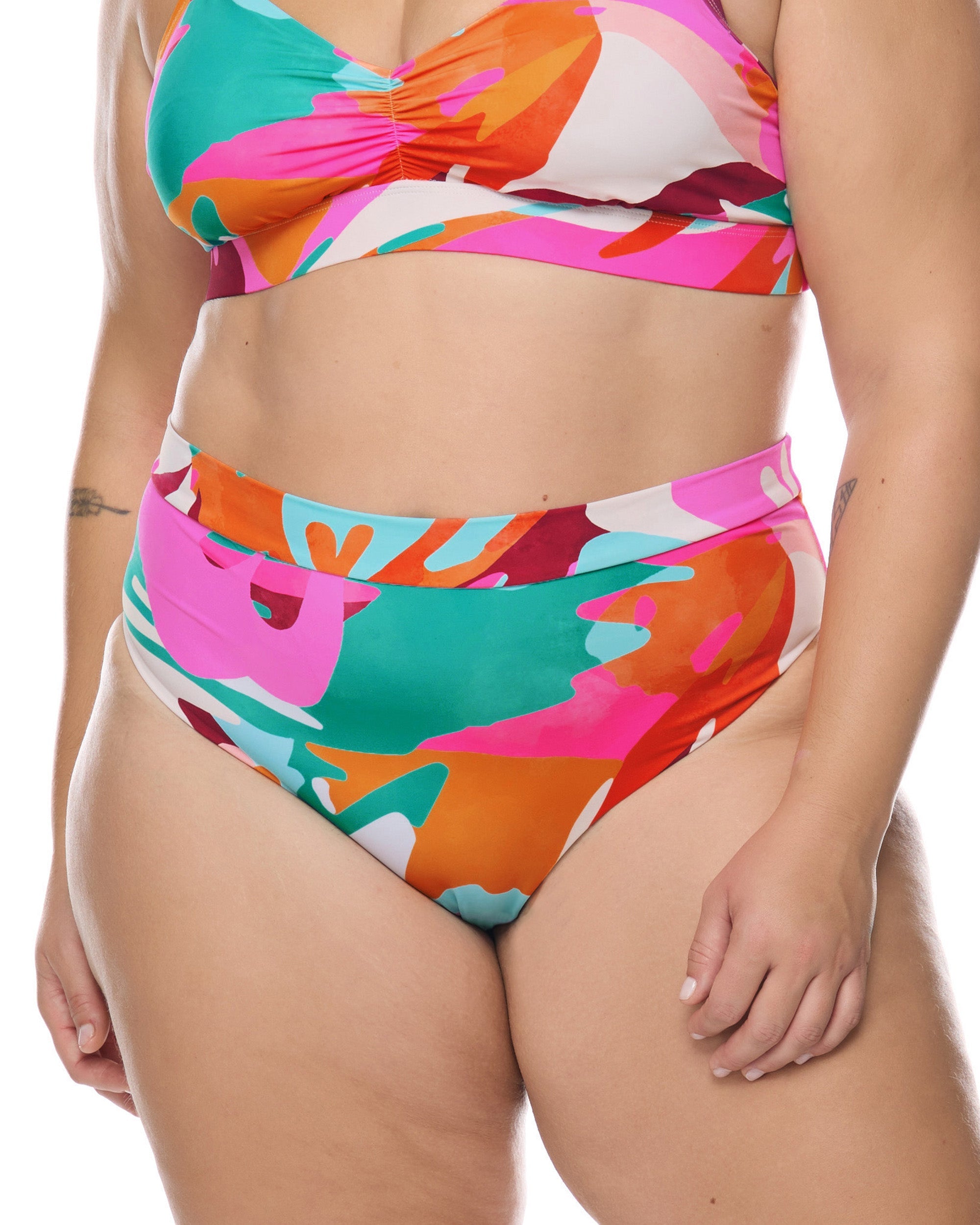 Hype Marlee Plus Size High-Waist Bikini Bottom Body Glove Outlet