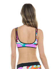 Groove You Spin Me Crop Top Body Glove New