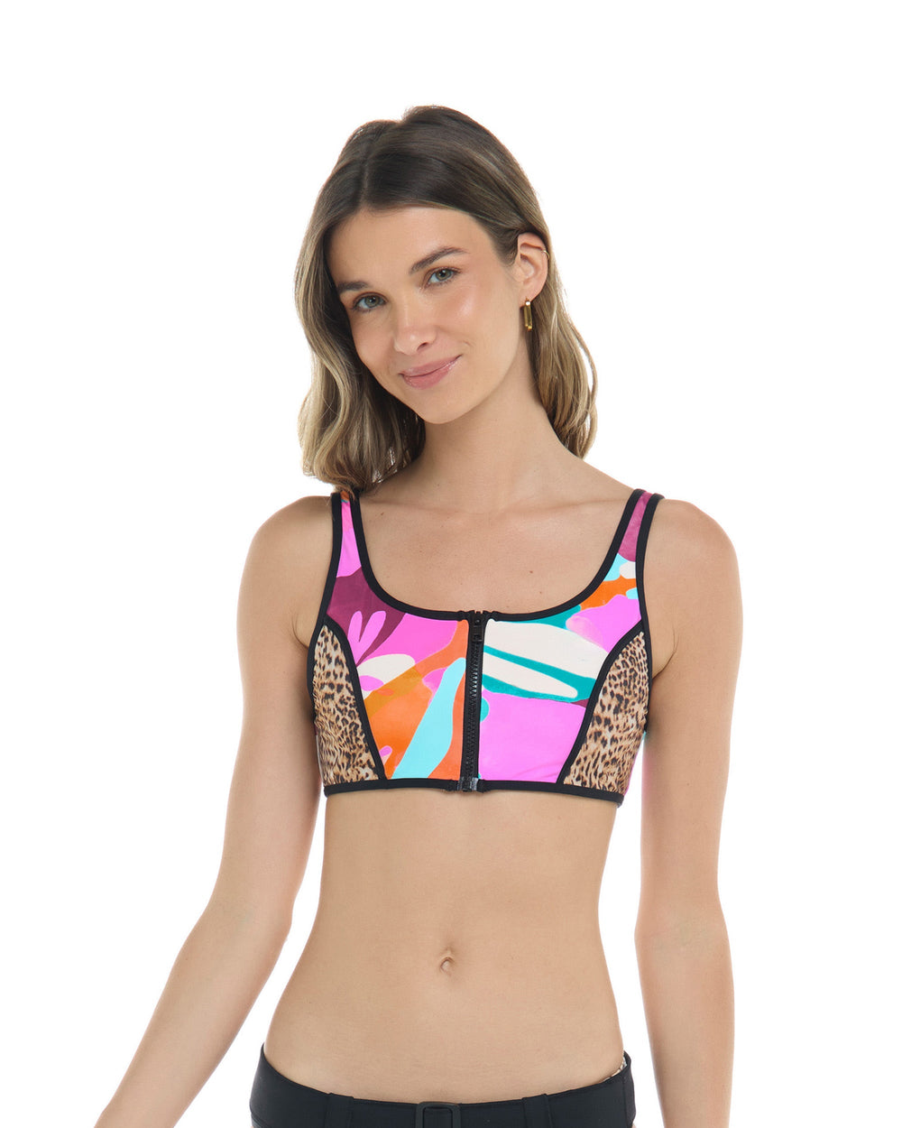Groove You Spin Me Crop Top Body Glove New