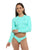 Smoothies Let It Be Cross-Over Sea Mist Rash Guard