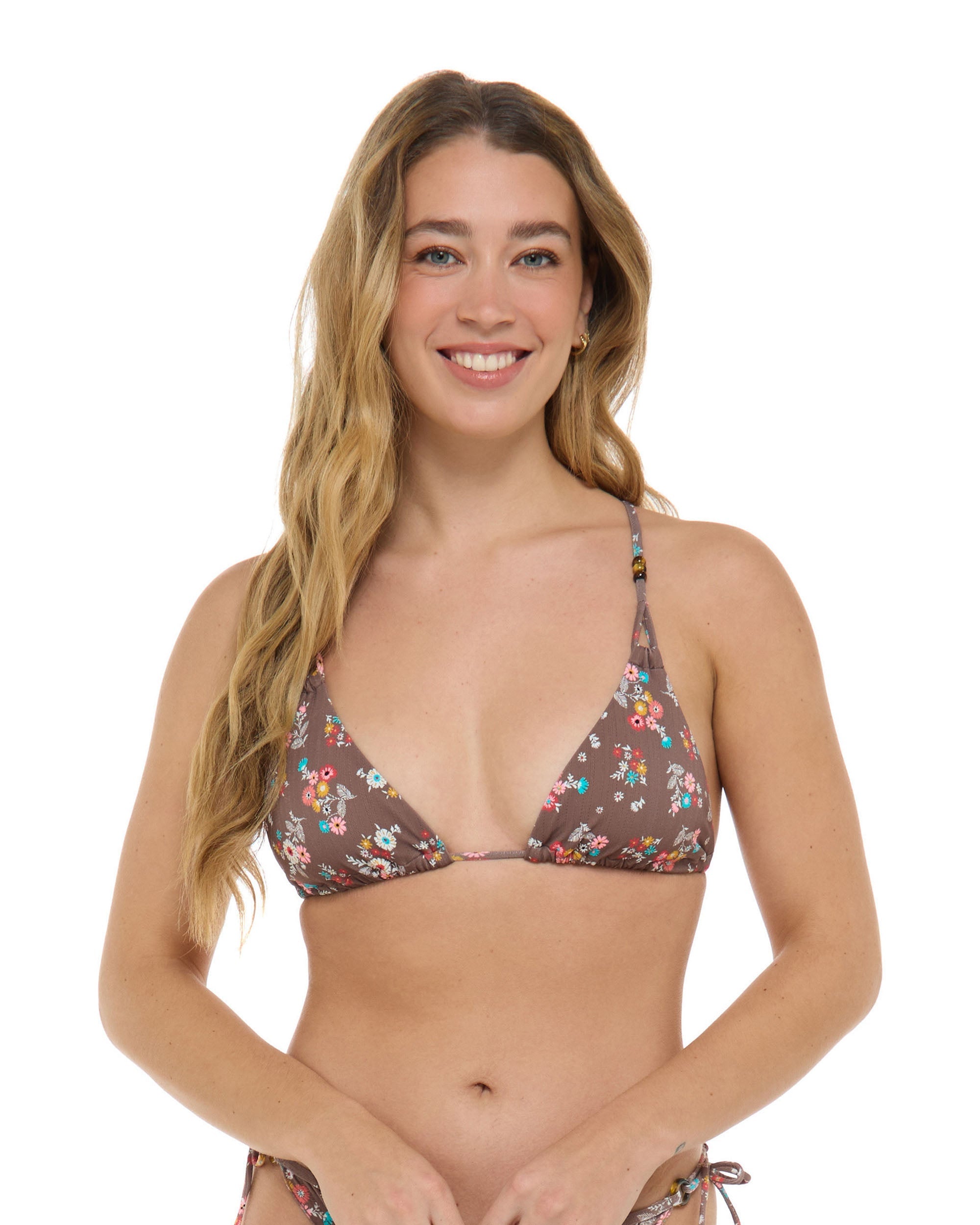 Belle Ashlyn Triangle Slider Bikini Top Body Glove New