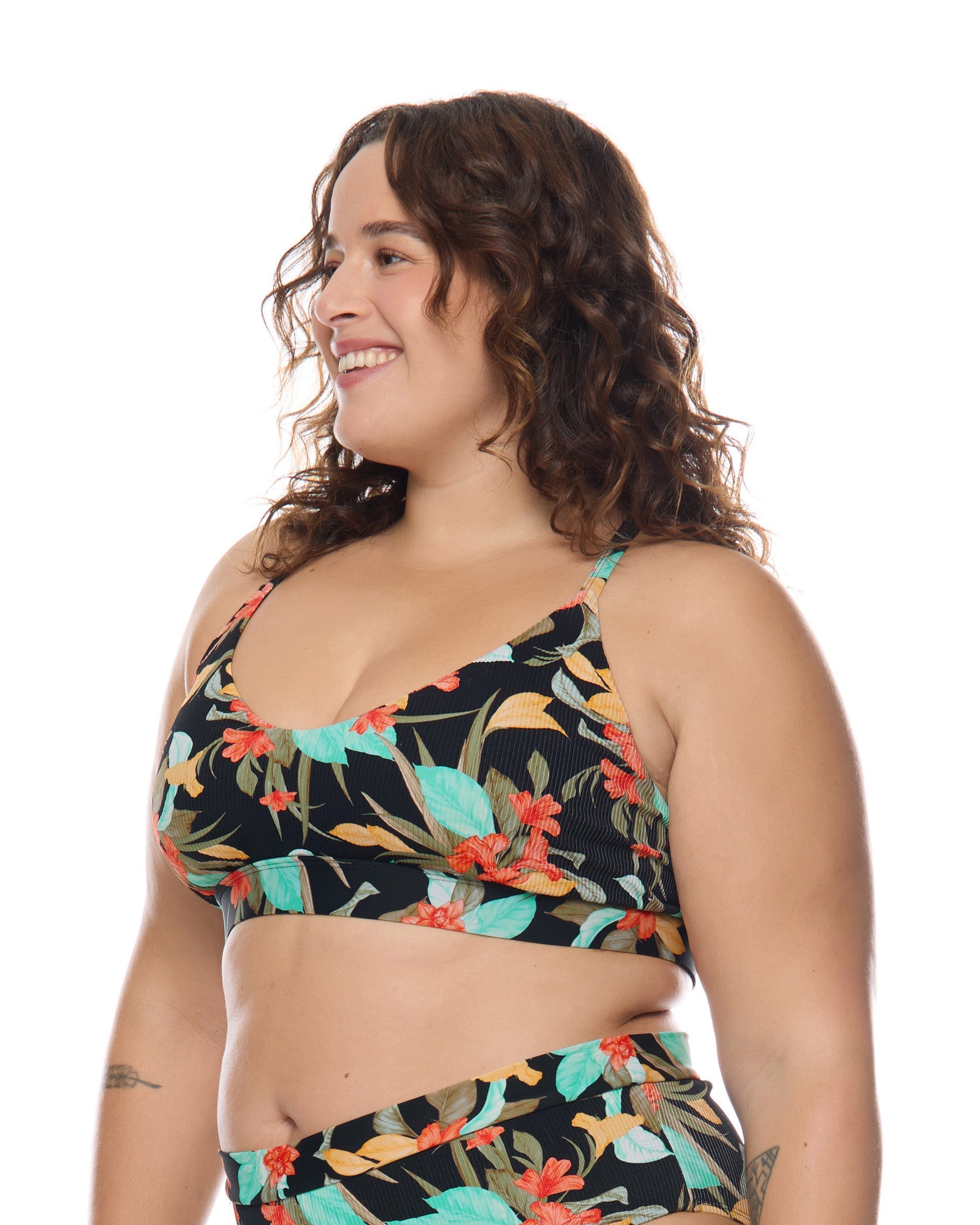 Hamoa Ruth Plus Size Fixed Triangle Swim Top Body Glove Sale