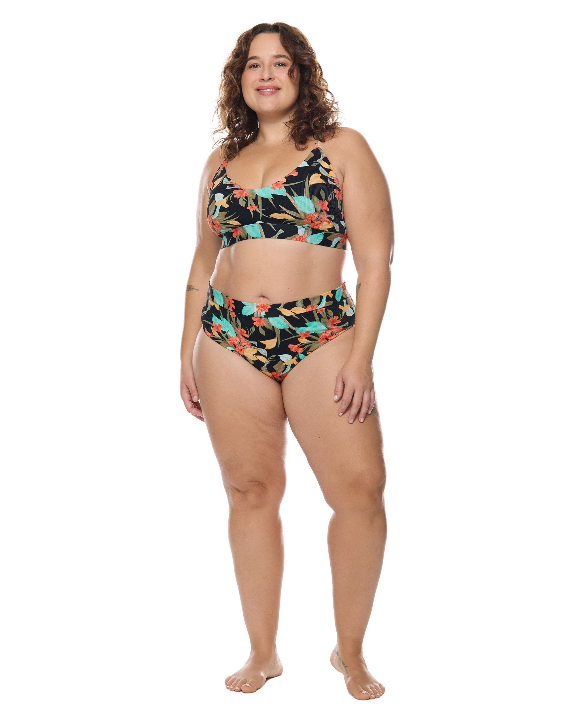 Hamoa Ruth Plus Size Fixed Triangle Swim Top Body Glove Sale