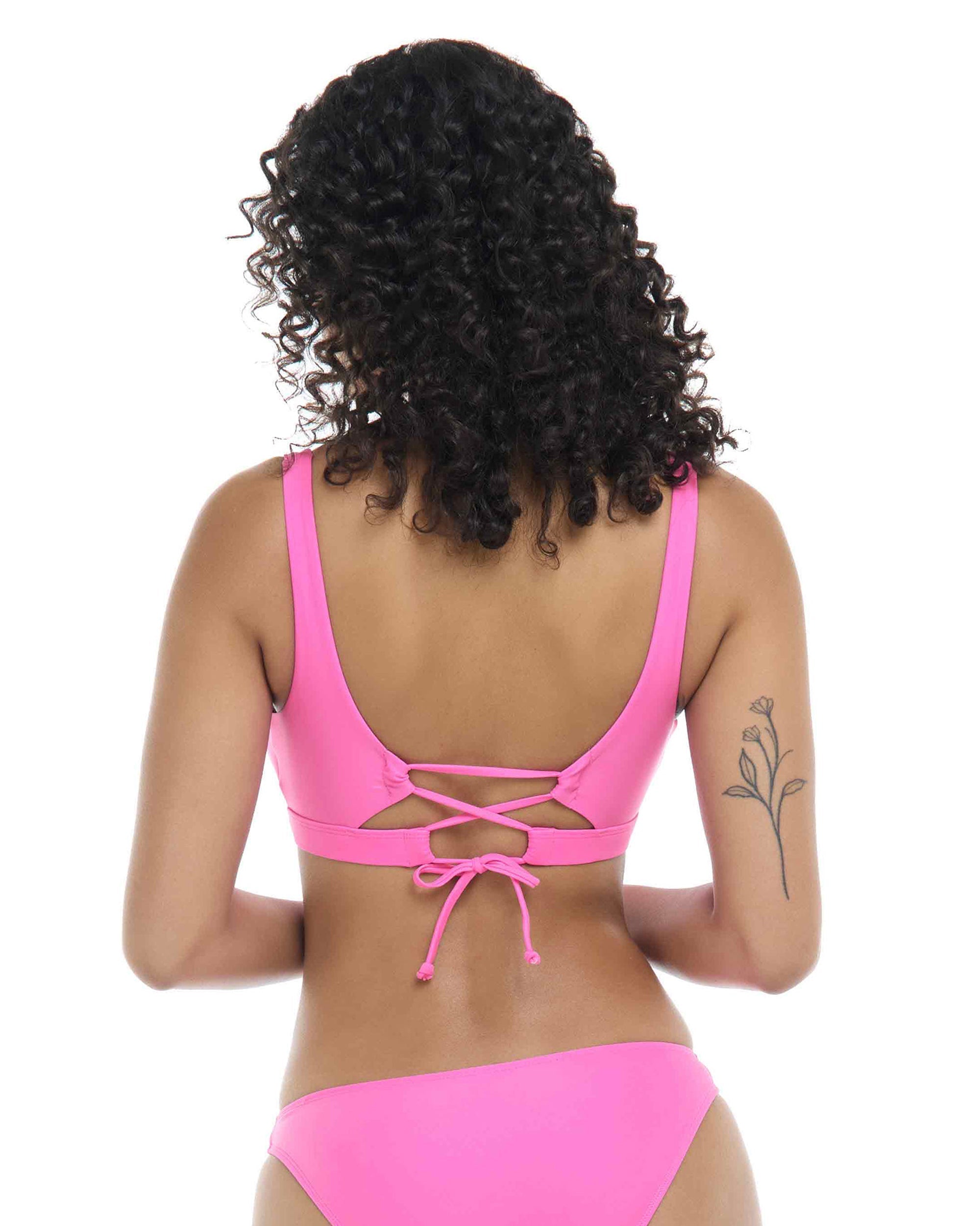 Smoothies Edi Square Neck D-F Cup Bikini Top Body Glove New