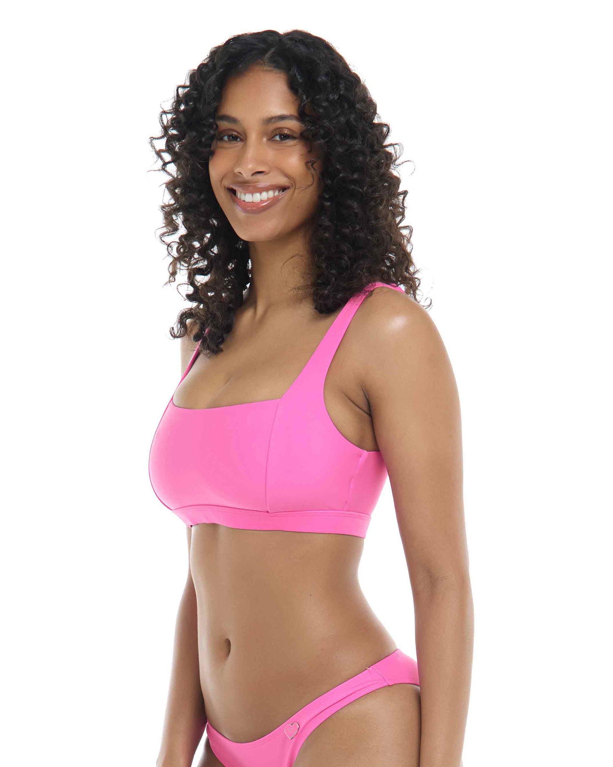 Smoothies Edi Square Neck D-F Cup Bikini Top Body Glove New