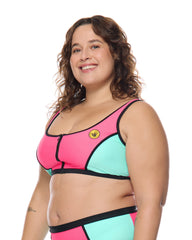 Groove You Spin Me Plus Size Crop Top Body Glove For Sale