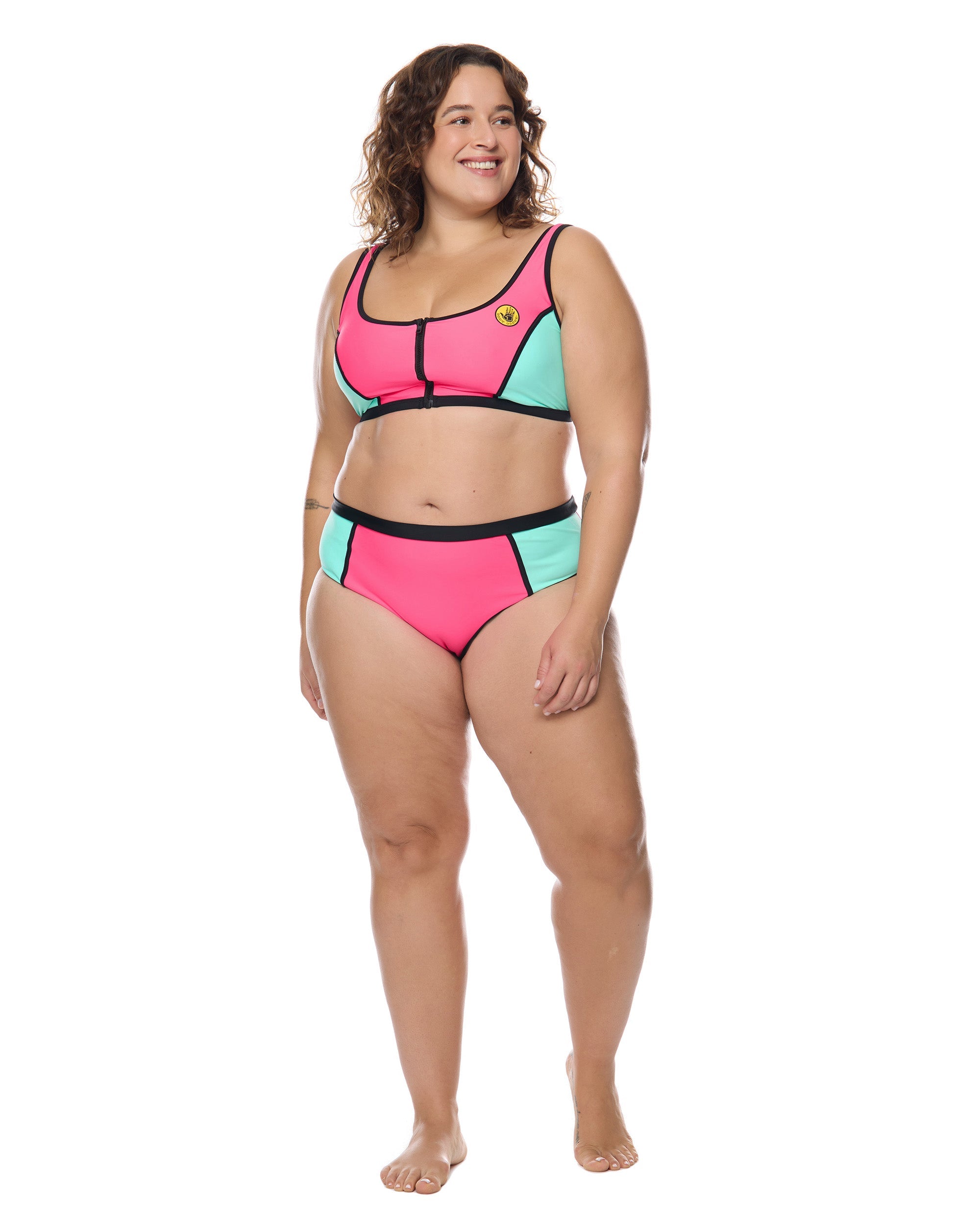 Groove You Spin Me Plus Size Crop Top Body Glove For Sale