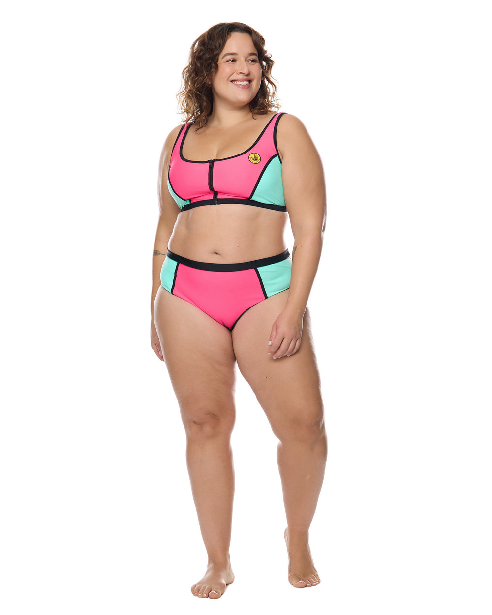 Groove You Spin Me Plus Size Crop Top Body Glove For Sale