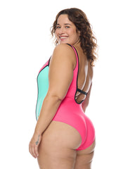 Groove Time After Time Plus Size One-Piece Swimsuit Body Glove New