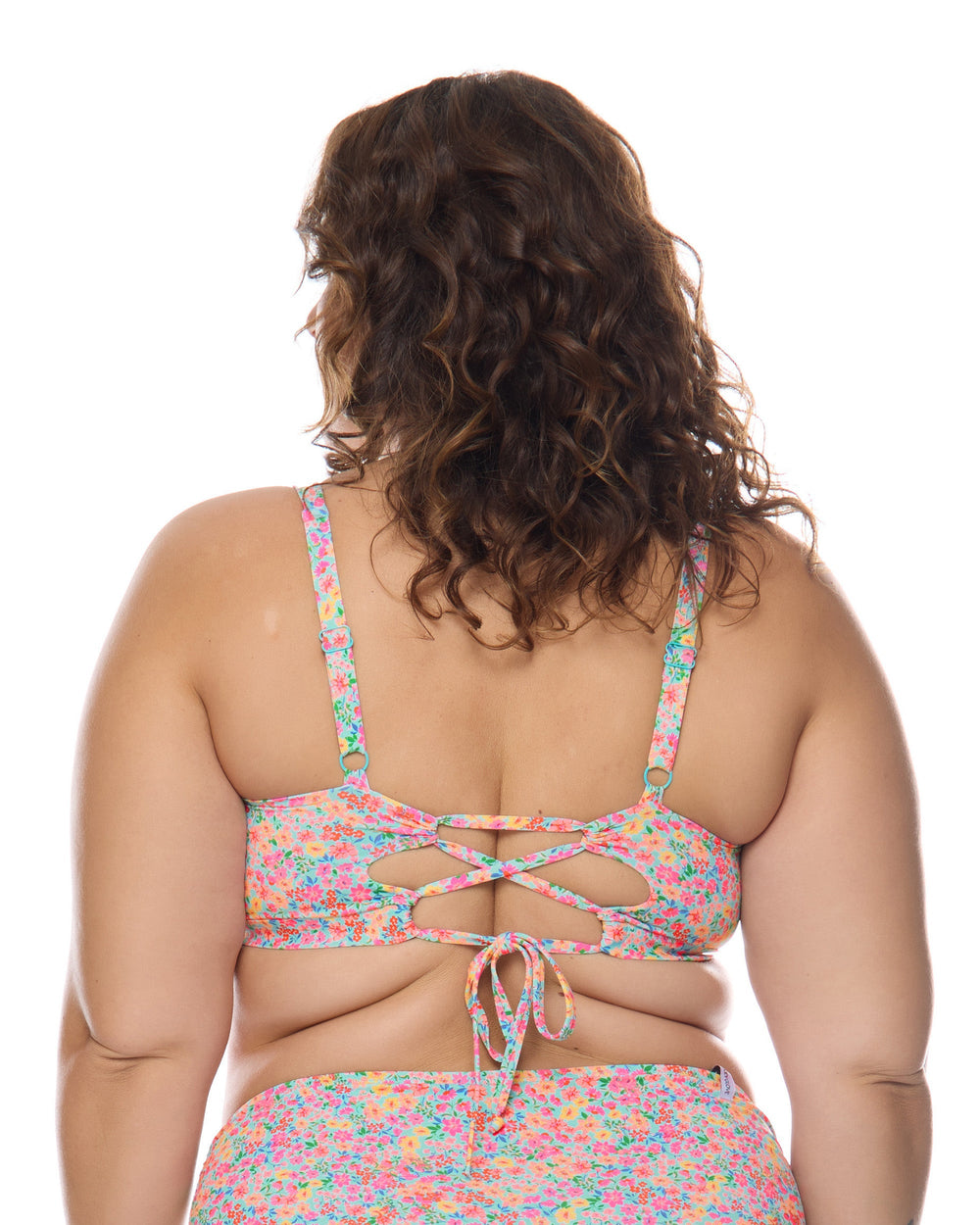 Estella Amore Plus Size Scoop Bikini Top Body Glove New