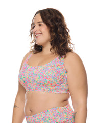 Estella Amore Plus Size Scoop Bikini Top Body Glove New