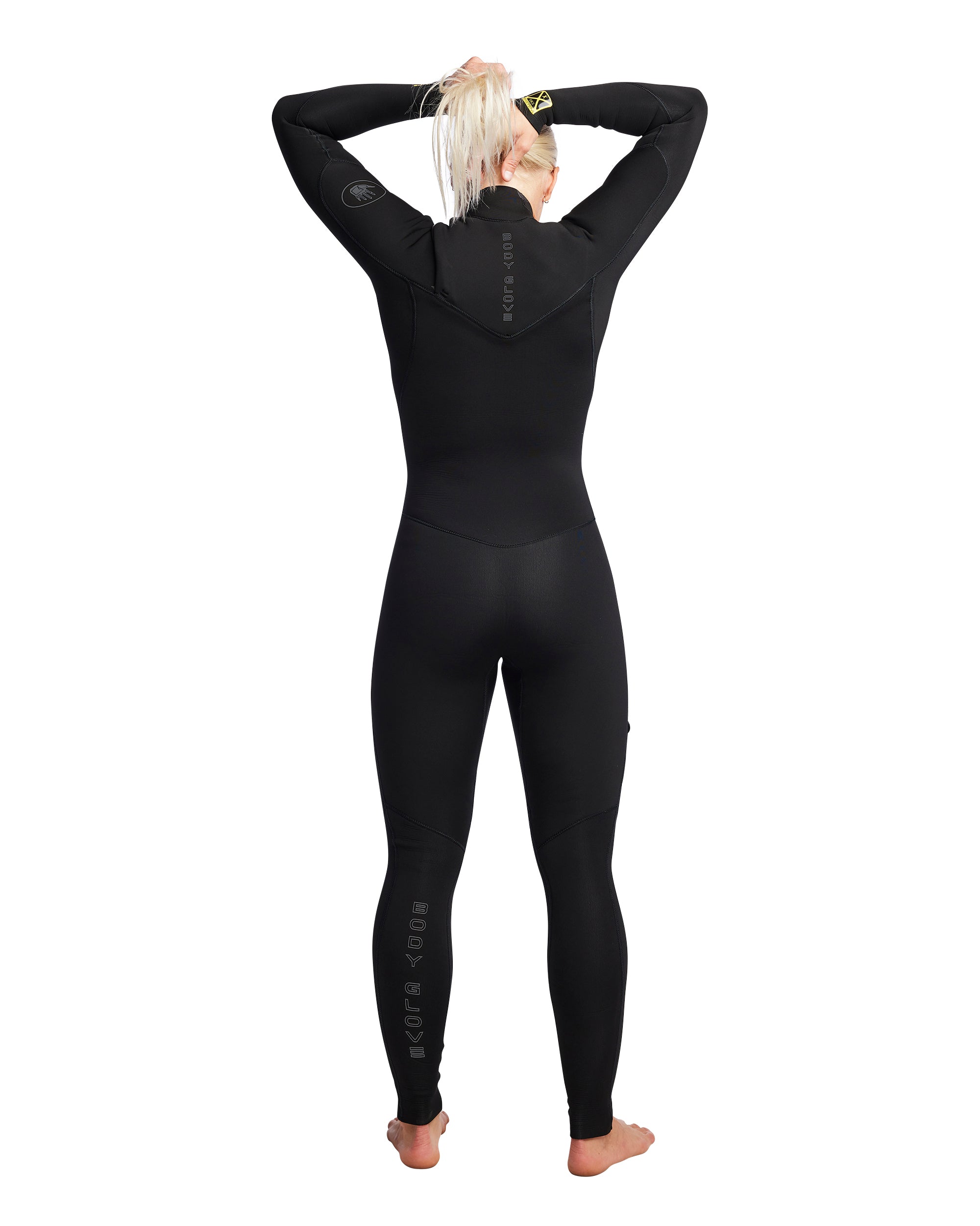 Women's Gold Cell 4/3mm Chest Zip Fullsuit Body Glove On Sale