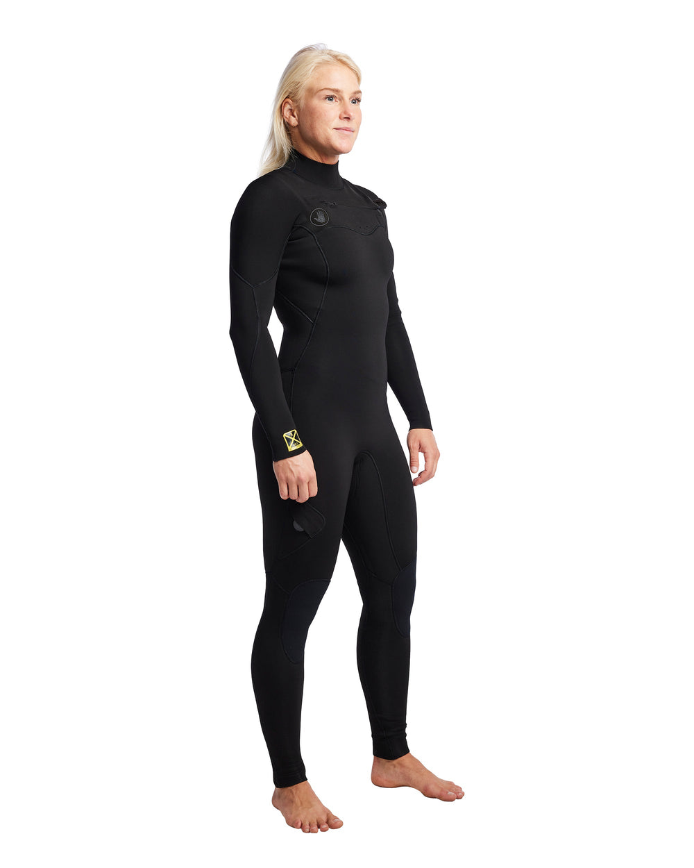 Women's Gold Cell 4/3mm Chest Zip Fullsuit Body Glove On Sale