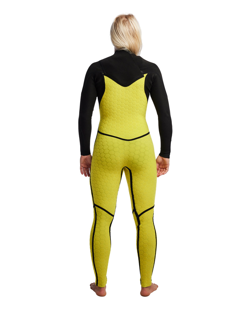 Women's Gold Cell 3/2mm Chest Zip Fullsuit Body Glove For Sale