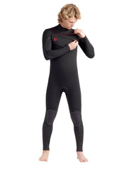 Red Cell 4/3mm Men's Chest-Zip Black Fullsuit Body Glove Discount