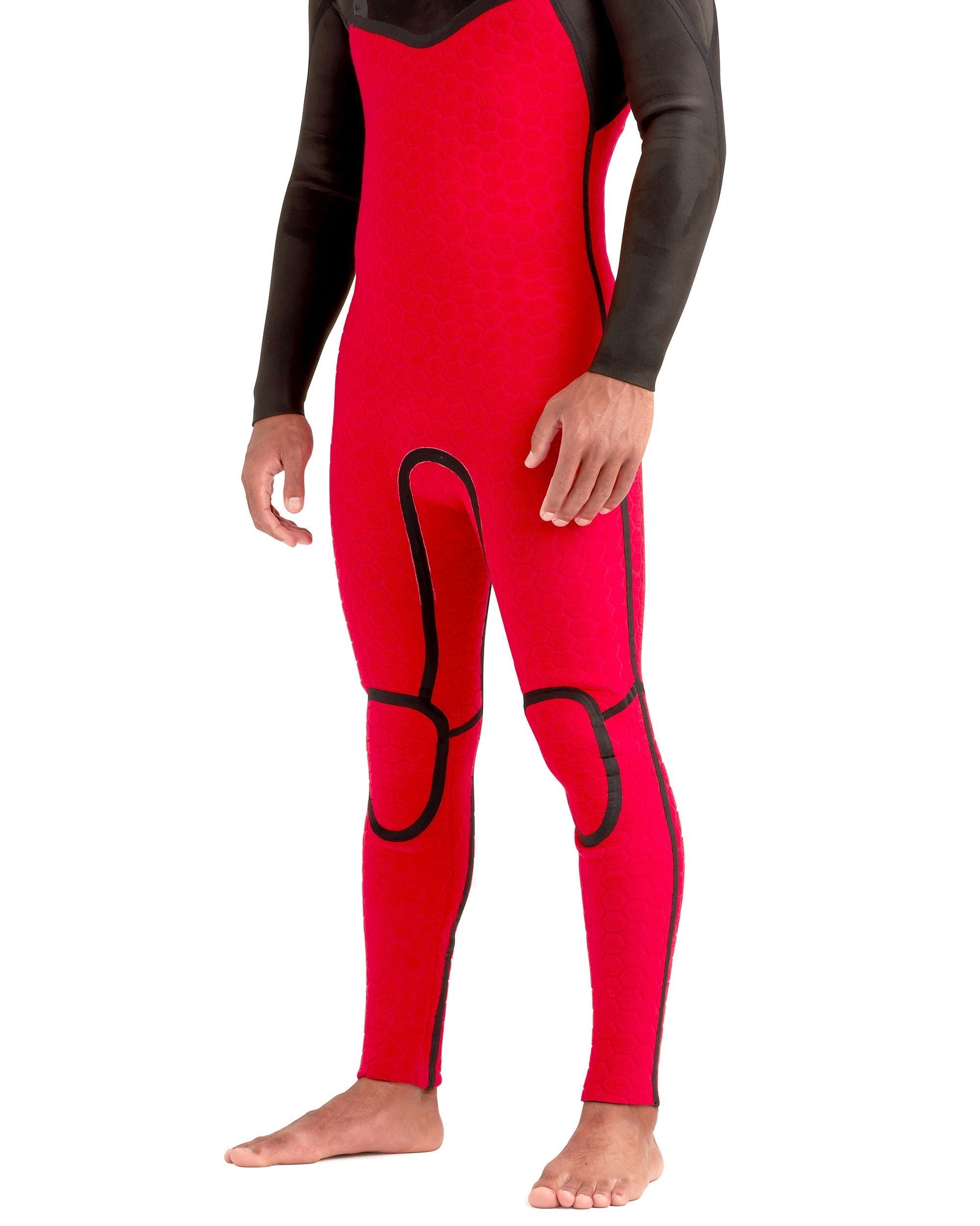 Red Cell 4/3mm Men's Chest-Zip Black Hooded Fullsuit Body Glove Outlet
