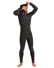 Red Cell 4/3mm Men's Chest-Zip Black Hooded Fullsuit Body Glove Outlet