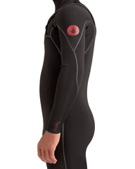 Red Cell 4/3mm Men's Chest-Zip Black Hooded Fullsuit Body Glove Outlet