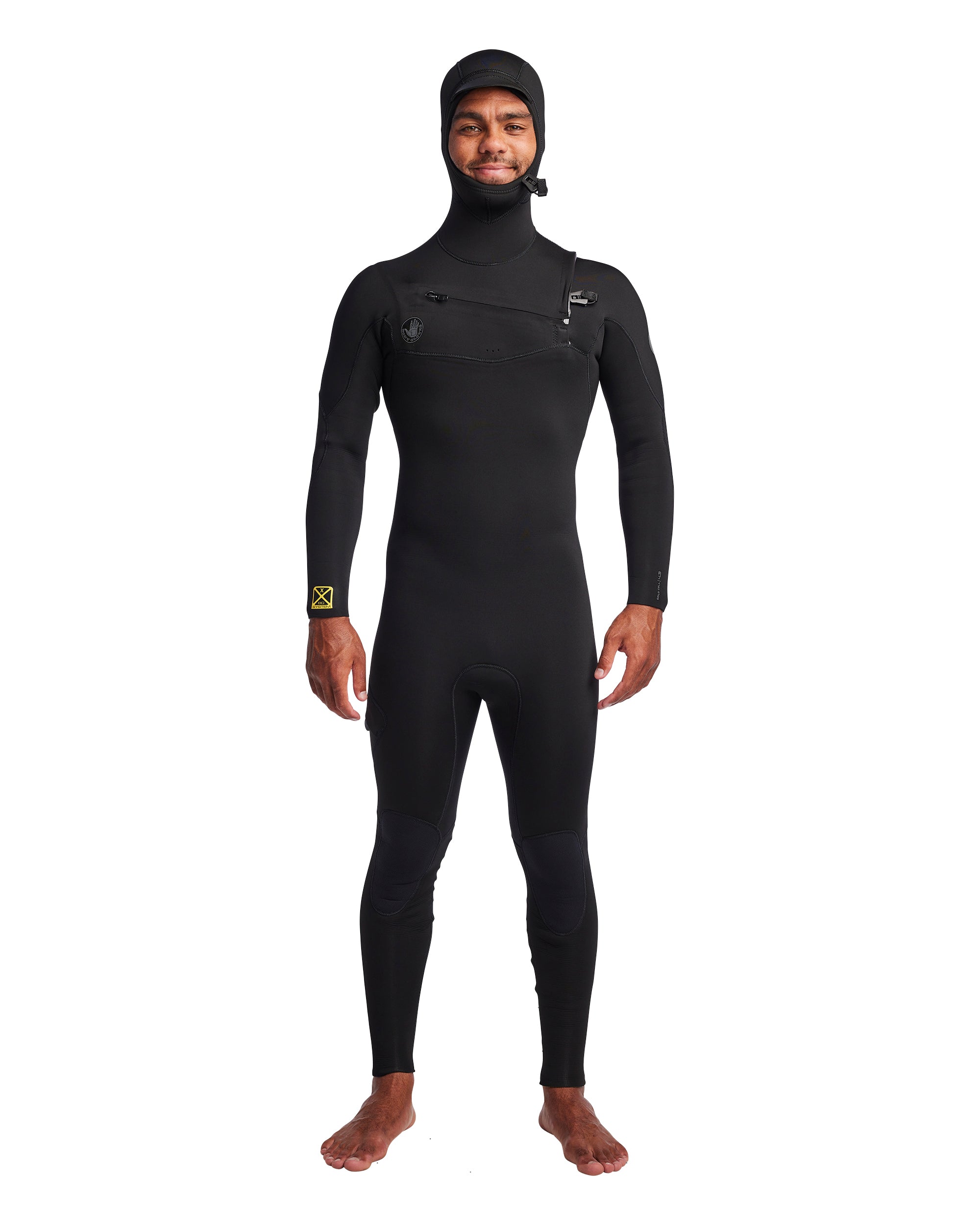 Men's Gold Cell Hooded Chest Zip 4/3mm Fullsuit Body Glove Online Shop