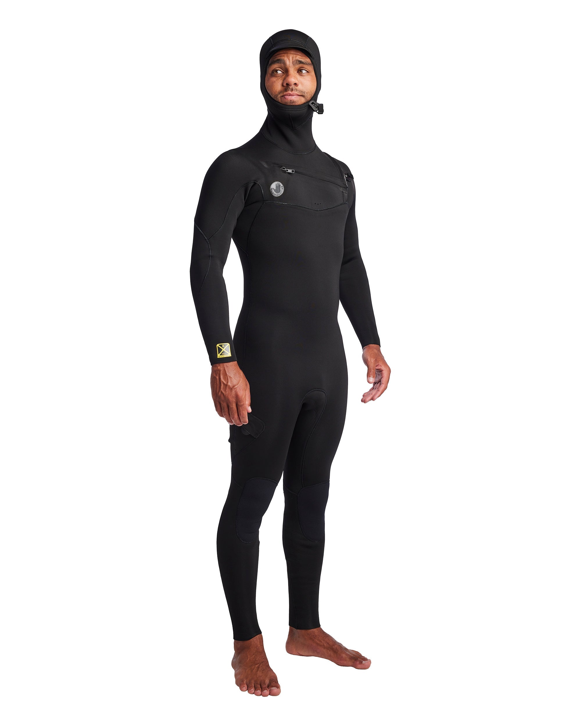Men's Gold Cell Hooded Chest Zip 4/3mm Fullsuit Body Glove Online Shop
