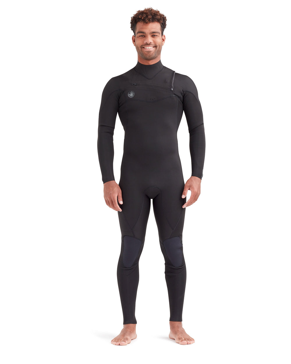 Phoenix 4/3mm Black Men's Chest-Zip Fullsuit Body Glove For Sale