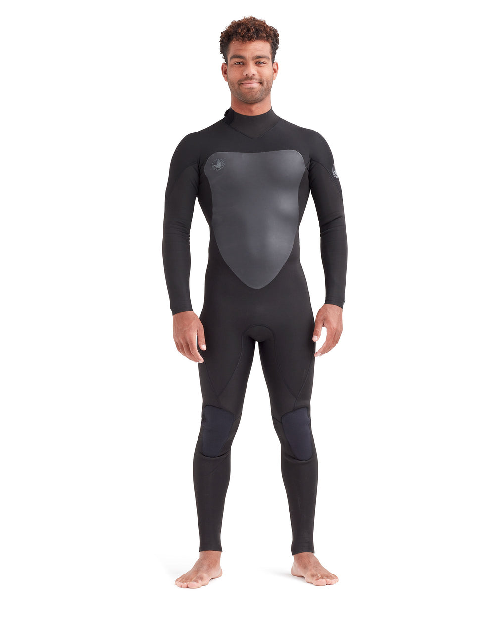 Phoenix 3/2mm Men's Back-Zip Fullsuit in Black Body Glove On Sale