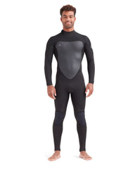 Phoenix 3/2mm Men's Back-Zip Fullsuit in Black Body Glove On Sale