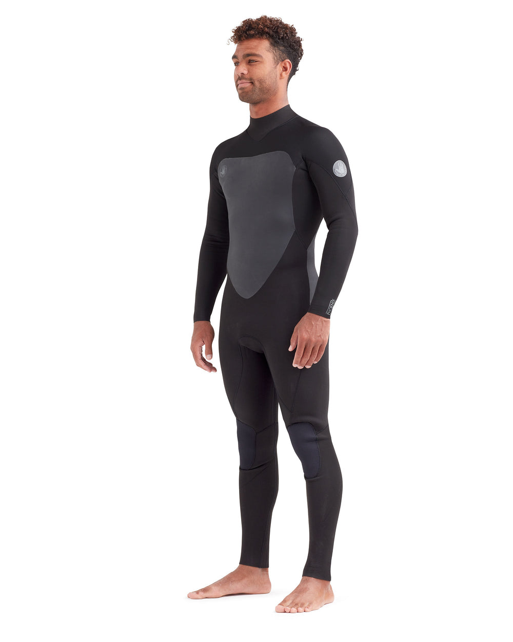 Phoenix 3/2mm Men's Back-Zip Fullsuit in Black Body Glove On Sale