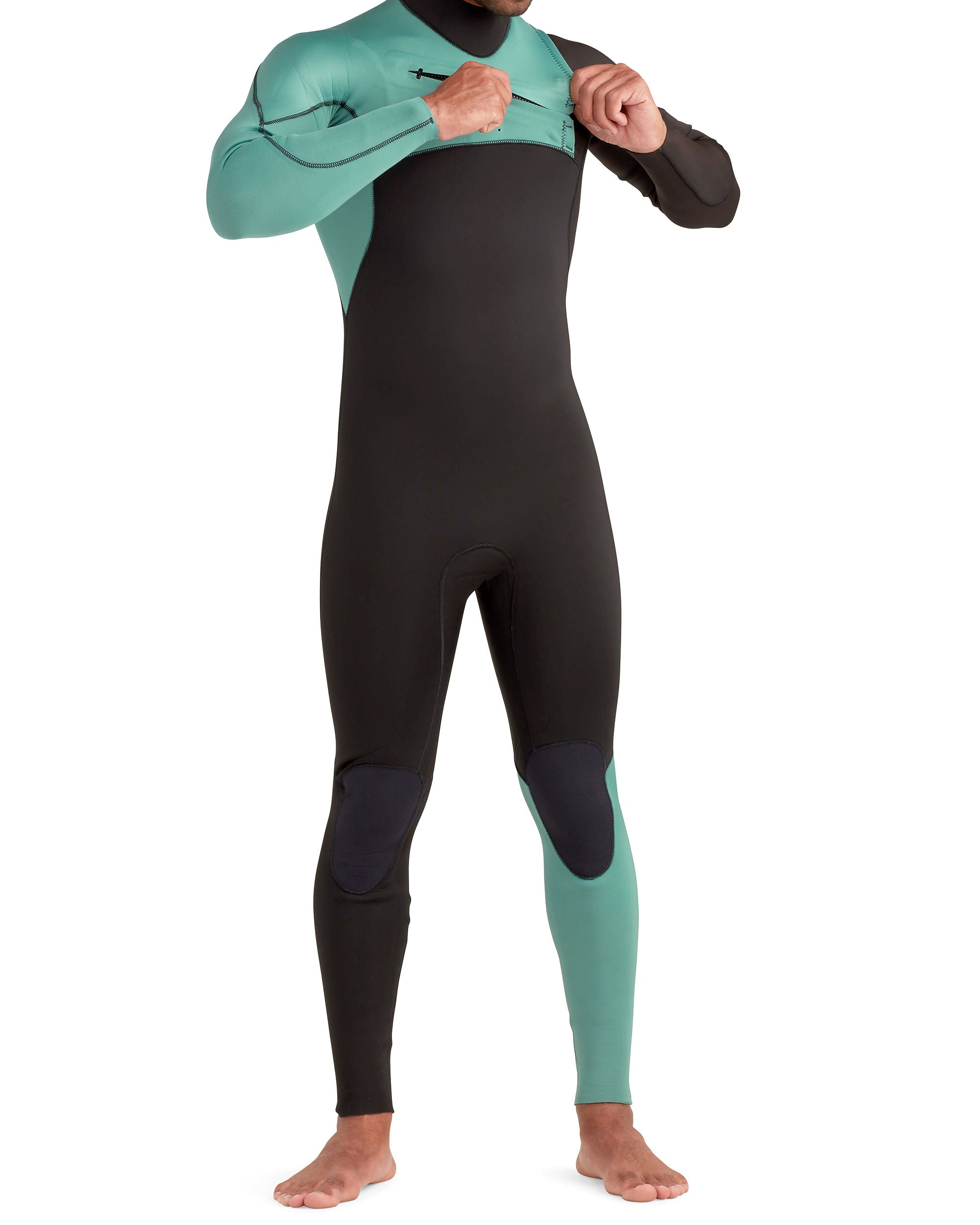 Variant 3/2mm Black/Green Men's Chest-Zip Fullsuit Body Glove Online