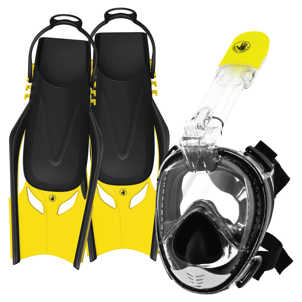 Aire Free Breath Mask / Snorkel / Fins Complete Set Body Glove Sale