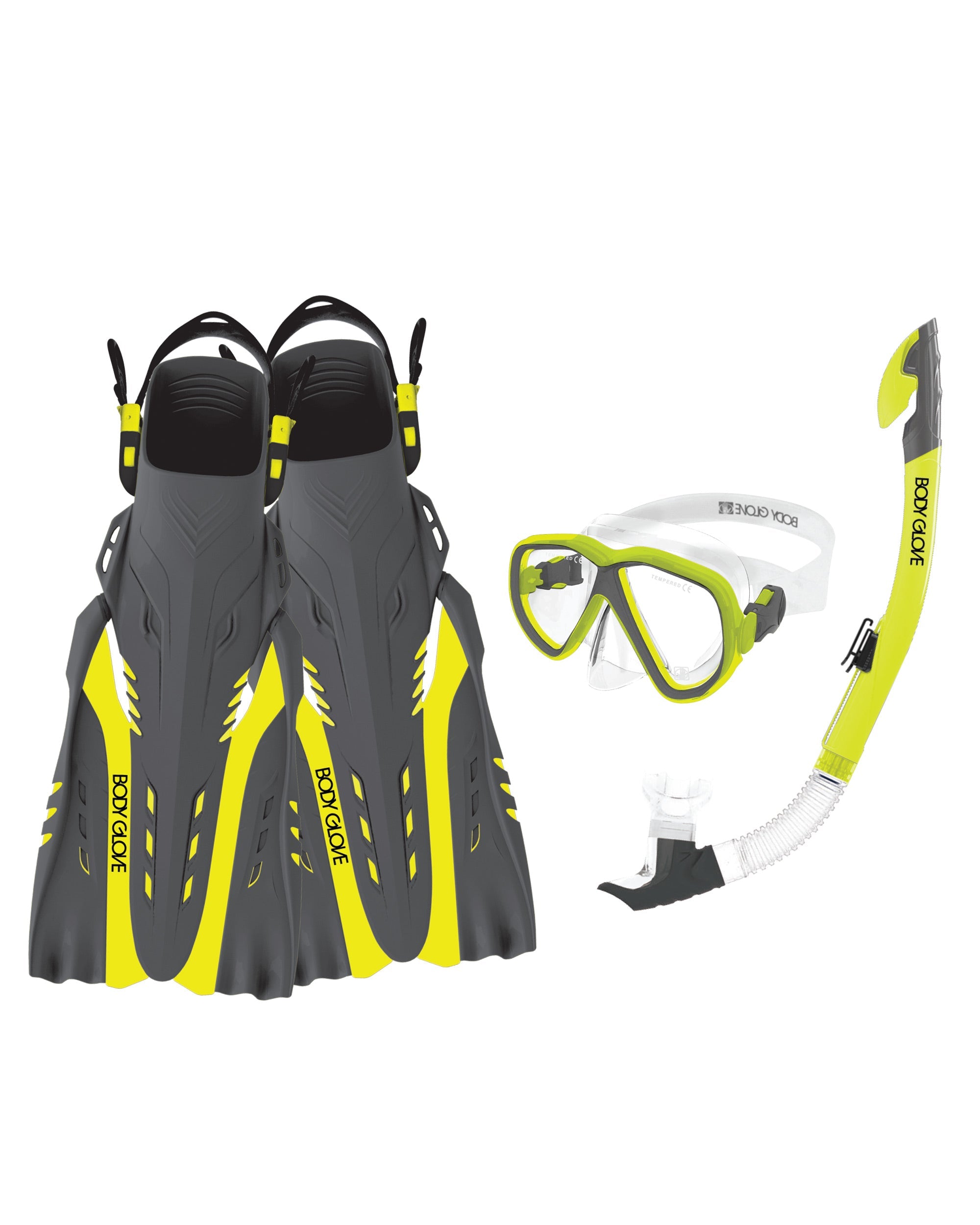 Azores Mask/Snorkel/Fin Snorkeling Set Body Glove Outlet