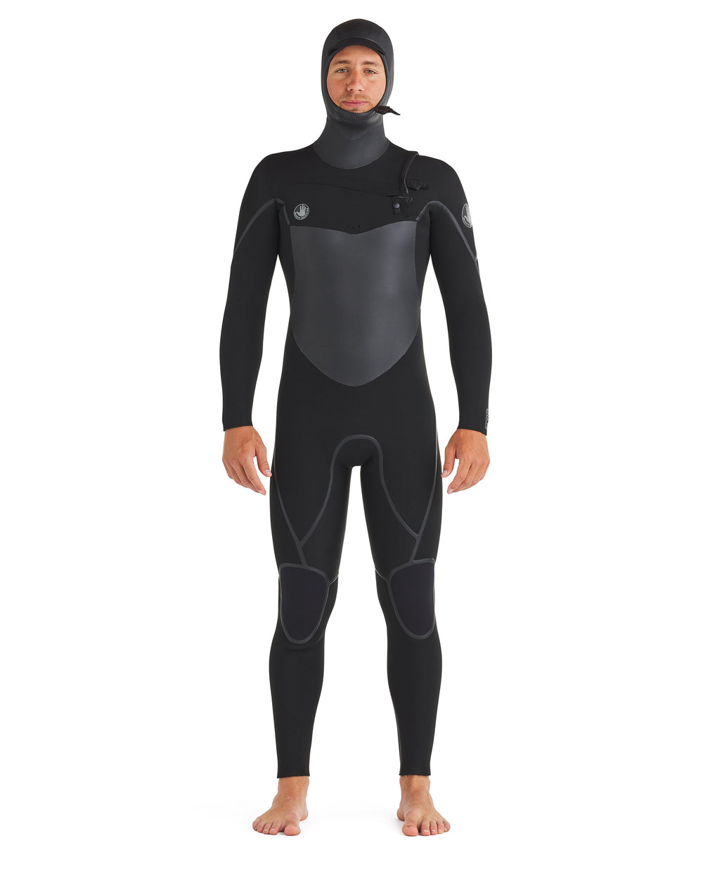 Phoenix 5.5/4.5mm Men's Chest-Zip Hooded Black Fullsuit Body Glove New