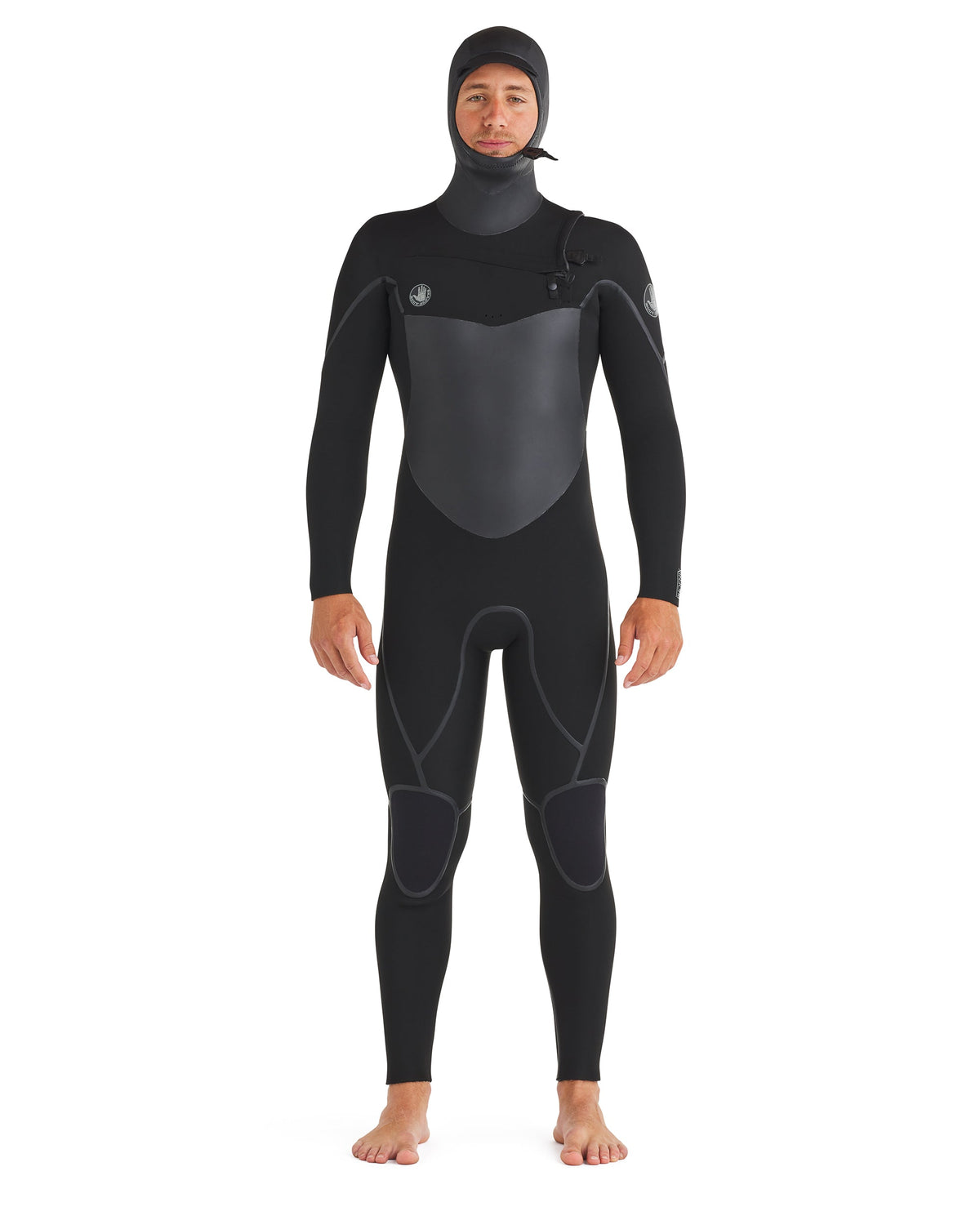 Phoenix 5.5/4.5mm Men's Chest-Zip Hooded Black Fullsuit Body Glove New