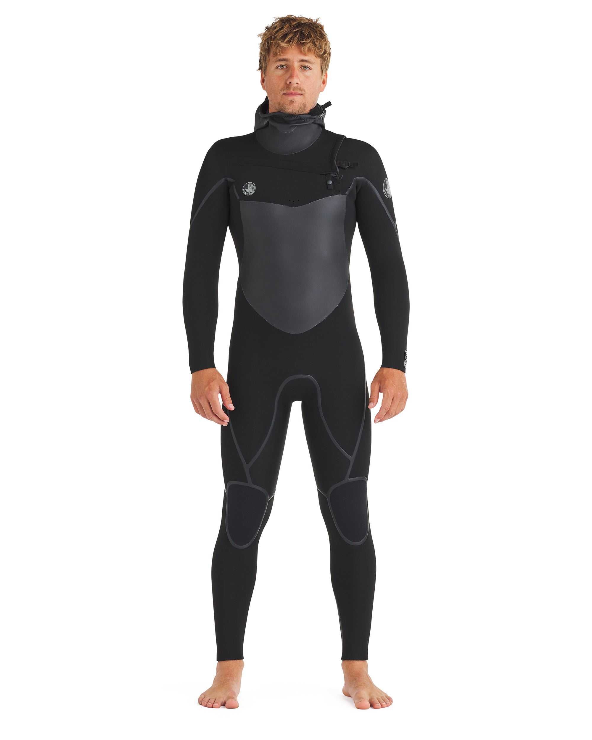Phoenix 5.5/4.5mm Men's Chest-Zip Hooded Black Fullsuit Body Glove New